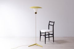 1960's Stilnovo metal and brass lamp