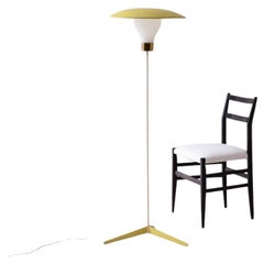 1960's Stilnovo metal and brass lamp