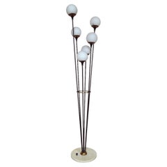 1960s Stilnovo Six Ball Albarello Floor Lamp