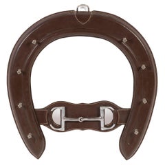 1960's Stitched Leather Coat Rack by Gucci