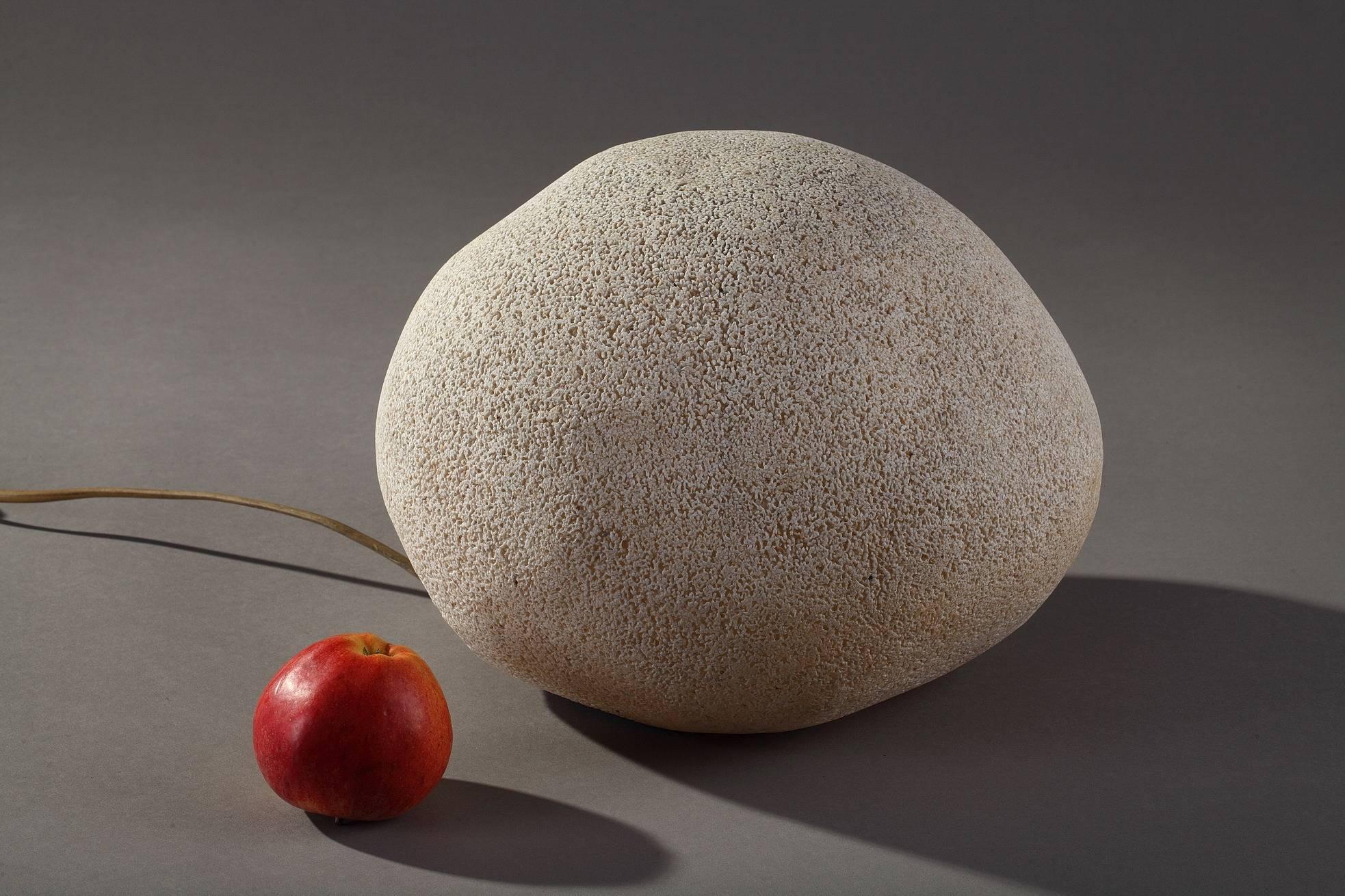 Mid-Century Modern 1960s Stone Lamp Dora by André Cazenave for Atelier A