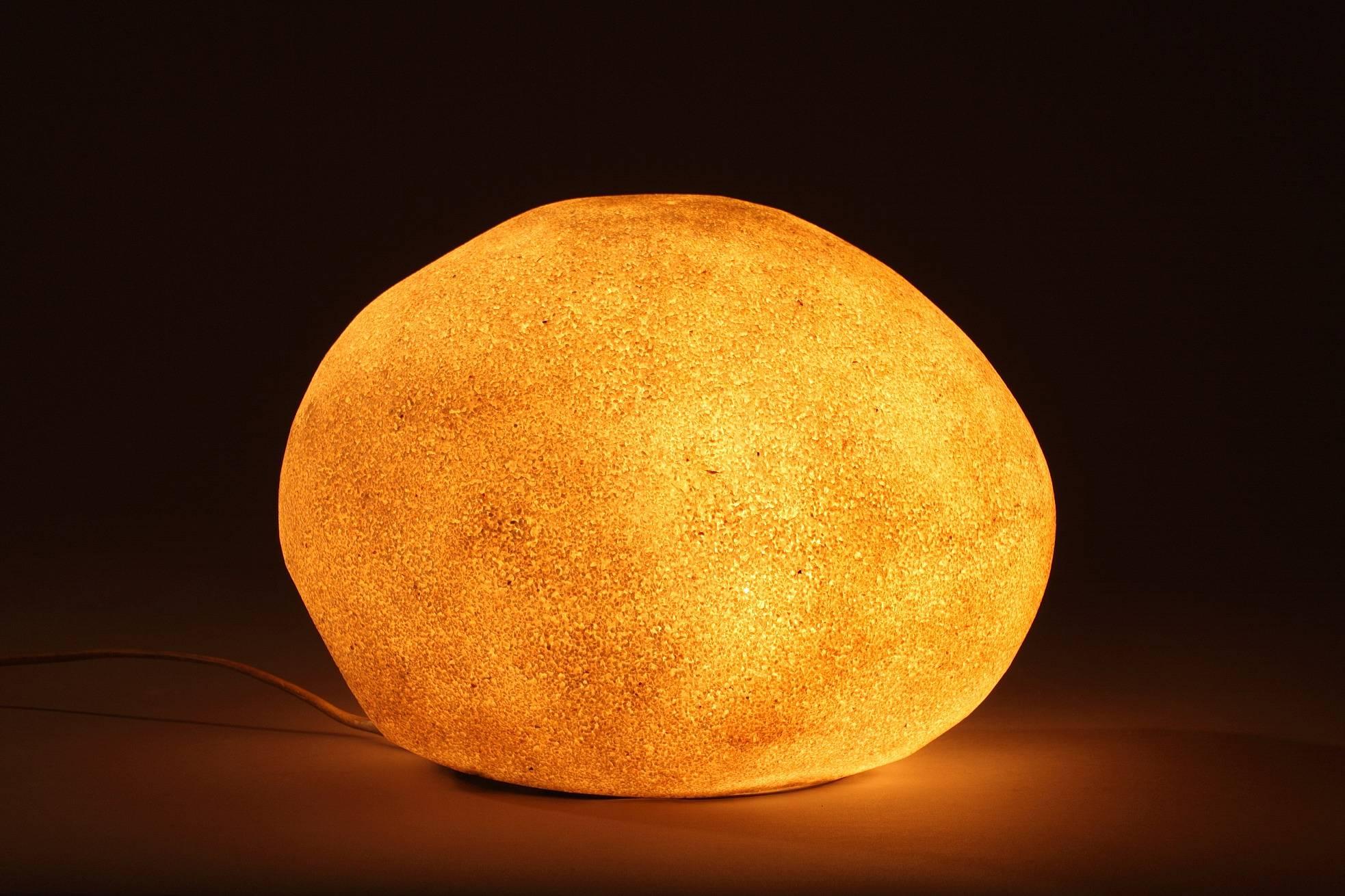 1960s Stone Lamp Dora by André Cazenave for Atelier A In Good Condition In Paris, FR