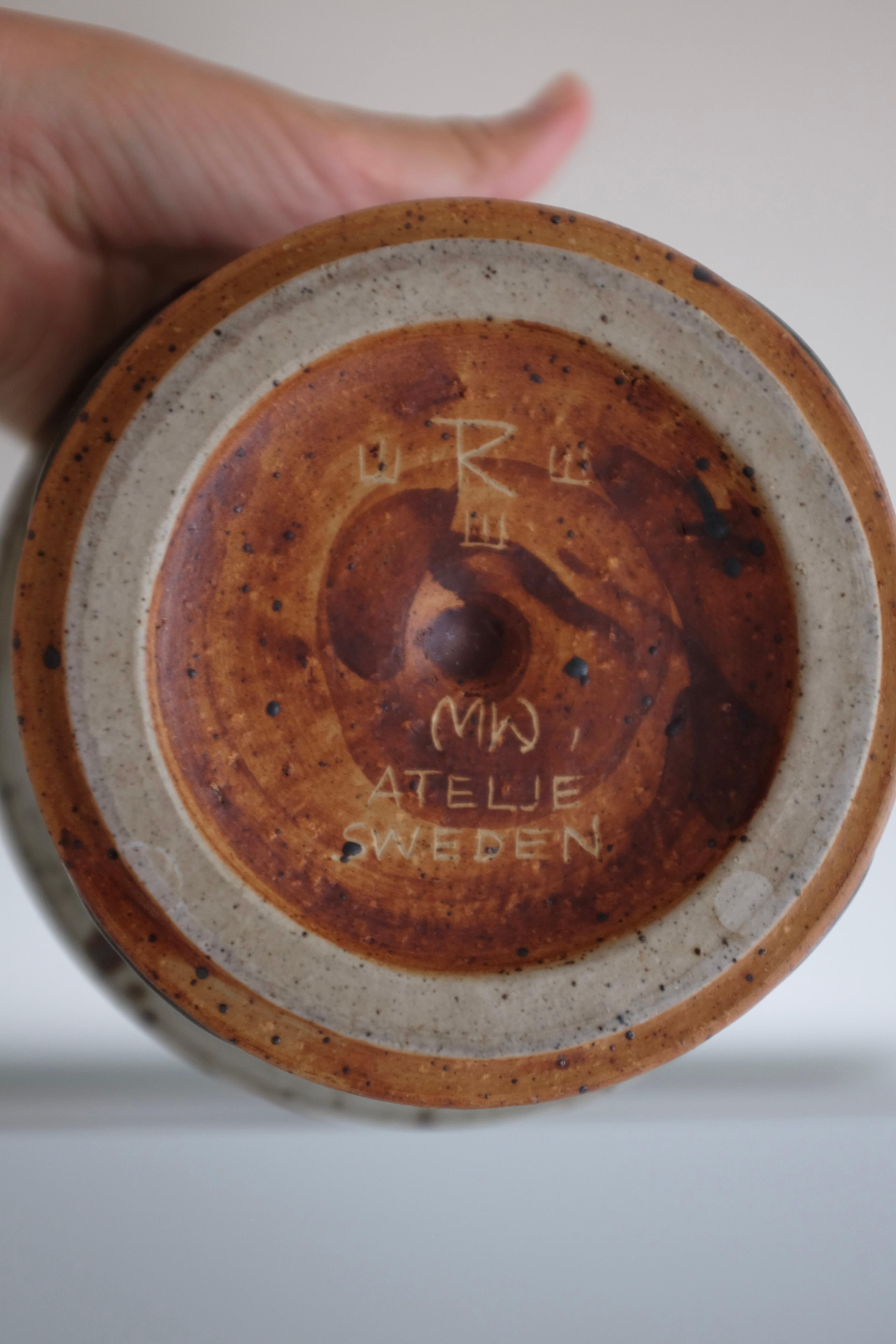 Svedese Ciotola in gres degli anni '60 di Marianne Westman, Rörstrand in vendita