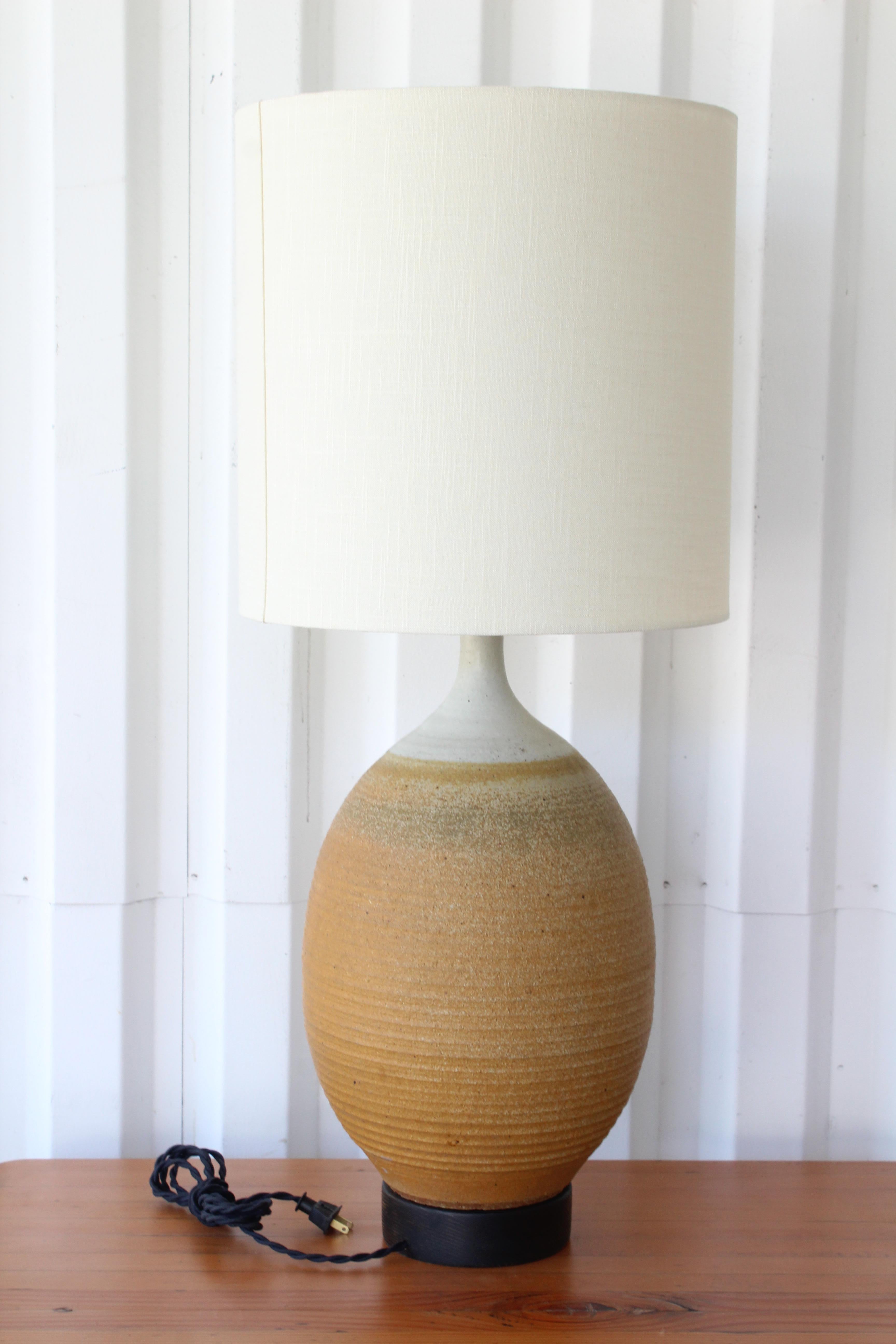 1960s Stoneware Pottery Lamp 1