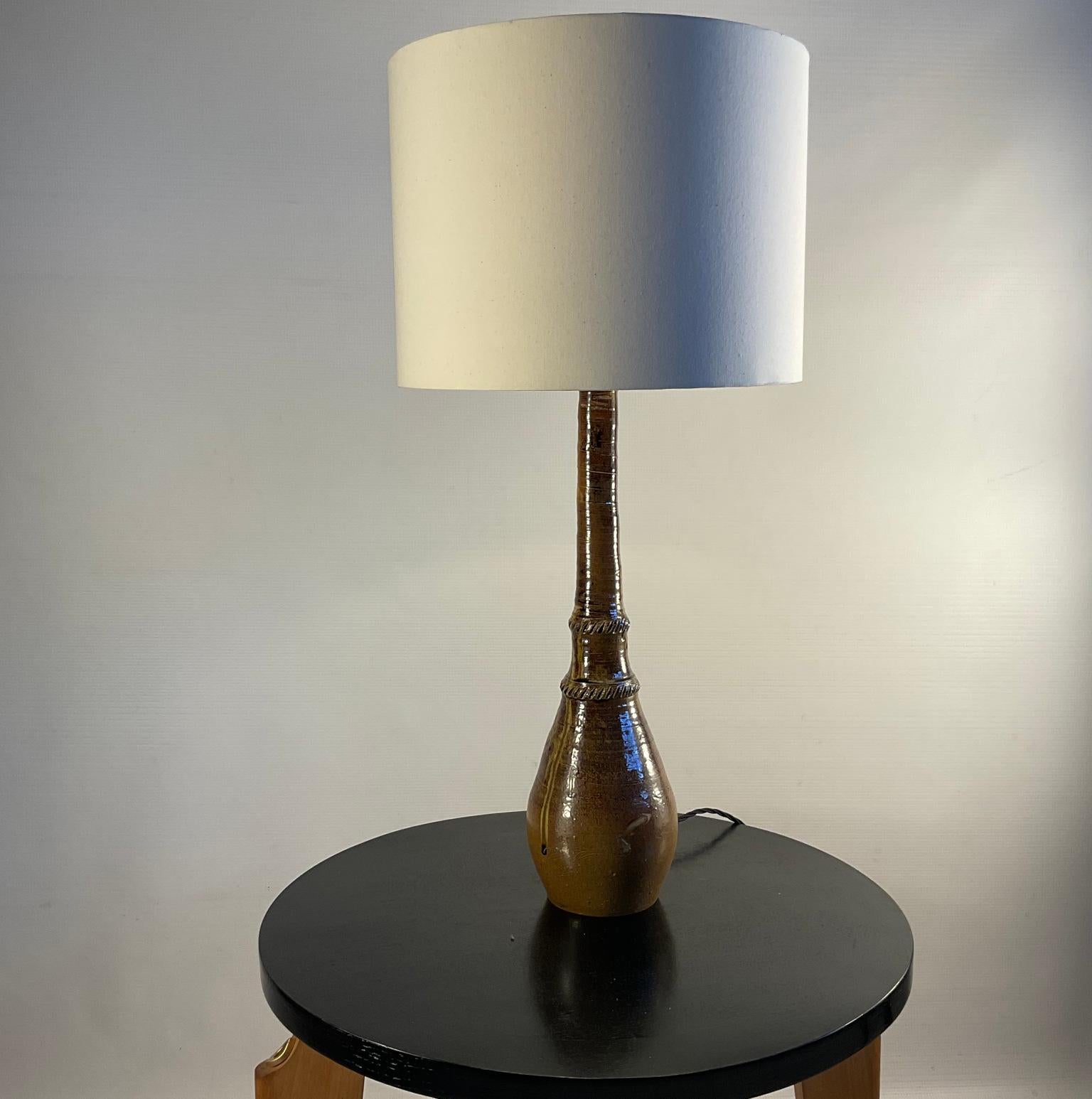 1960er Jahre Tischlampe aus dem Studio Pottery von 