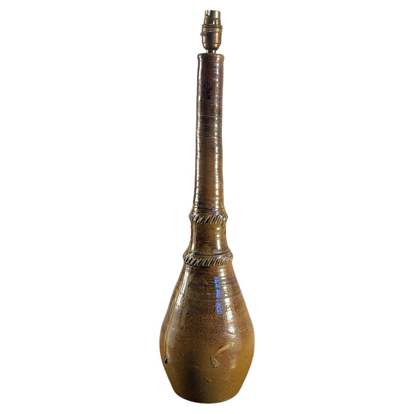 1960s Table Lamp from The Studio Pottery of "Saint-Amand-en-Puisaye" France