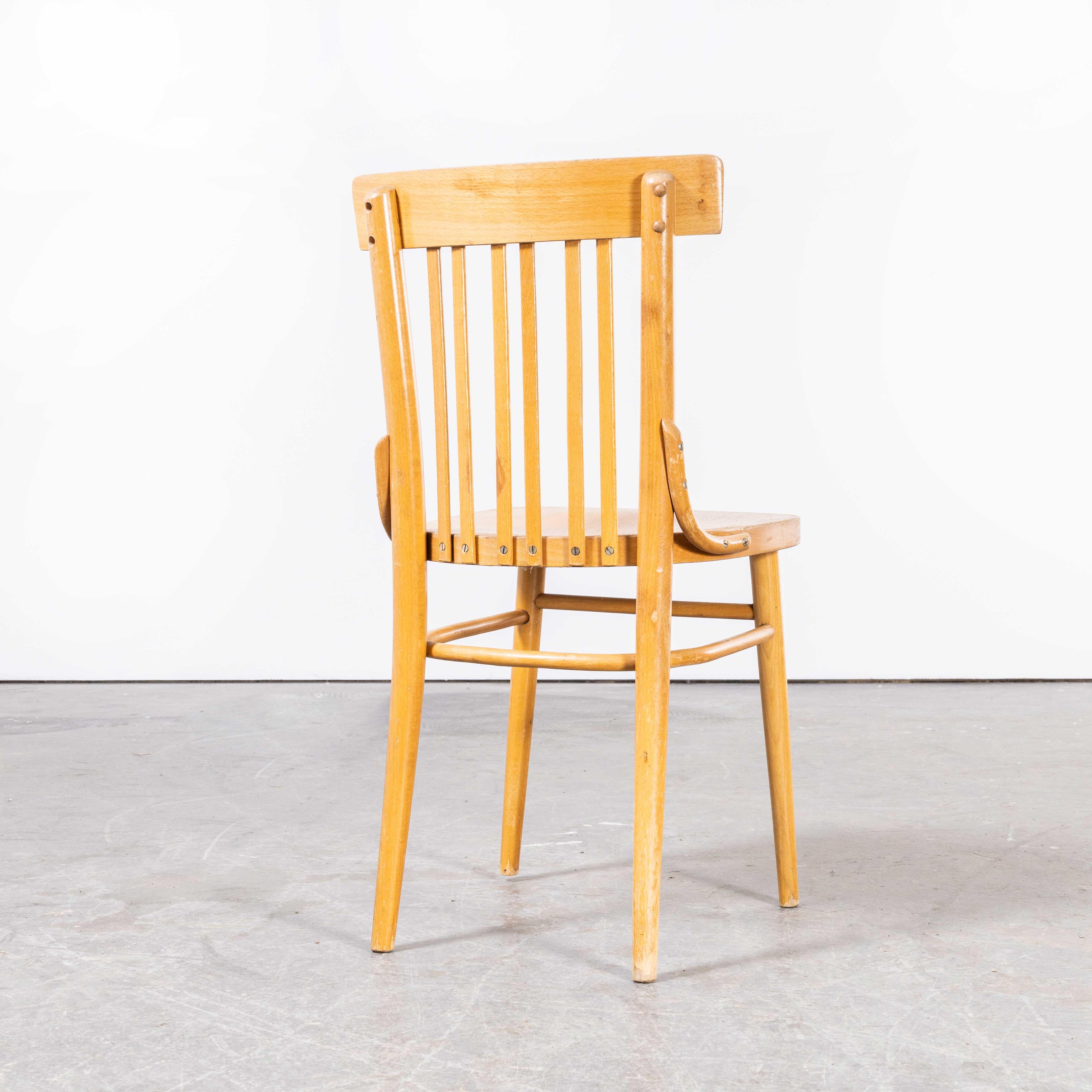 1960?s straight back bentwood dining chair by Ton ? set of eight
1960?s straight back bentwood dining chair by Ton ? set of eight. These chairs were produced by the famous Czech firm Ton, still trading today and producing beautiful chairs, they are
