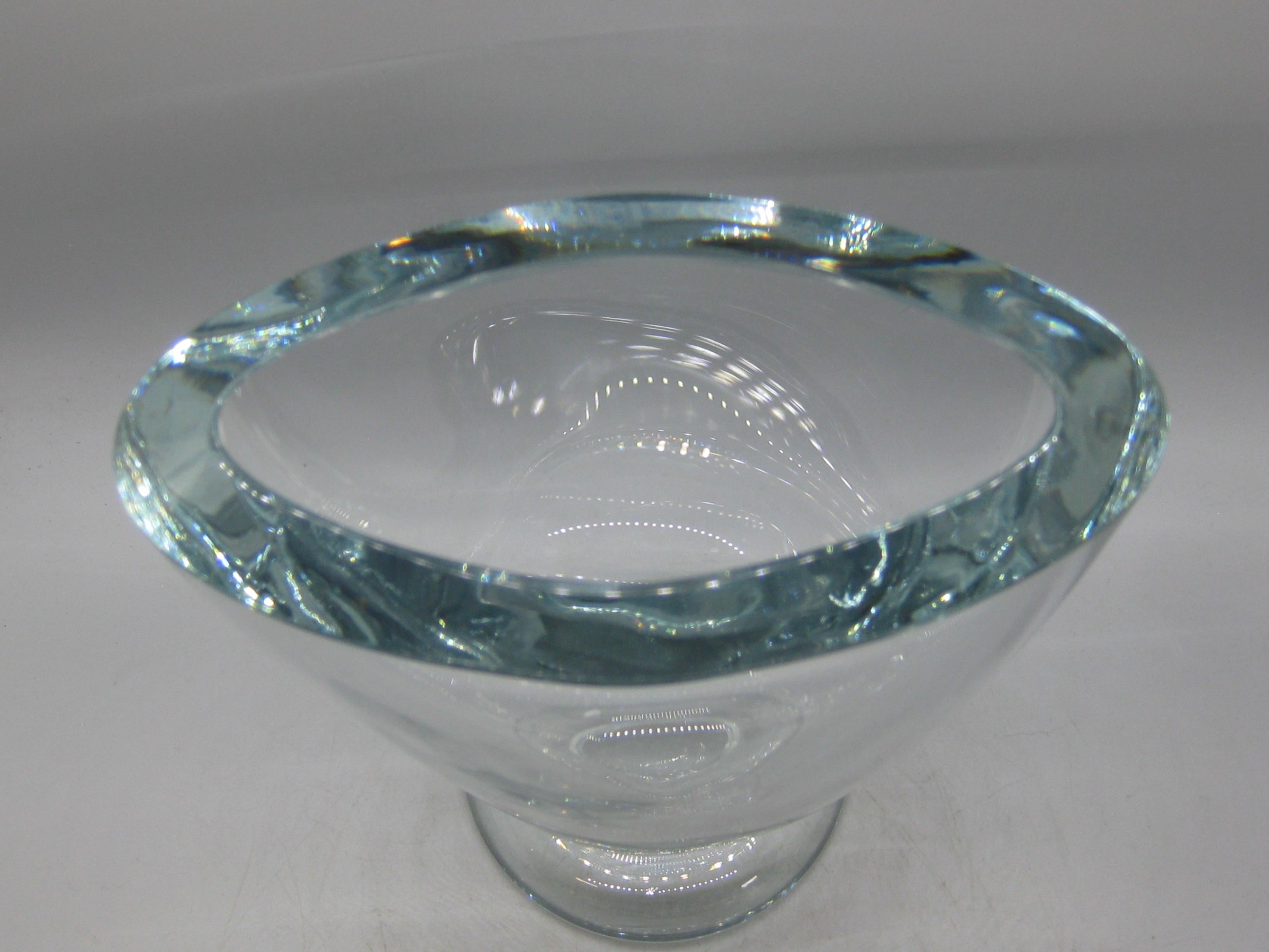 Vaso in vetro artistico Strombergshyttan By Astra Stromberg Made in Sweden del 1960 in vendita 3