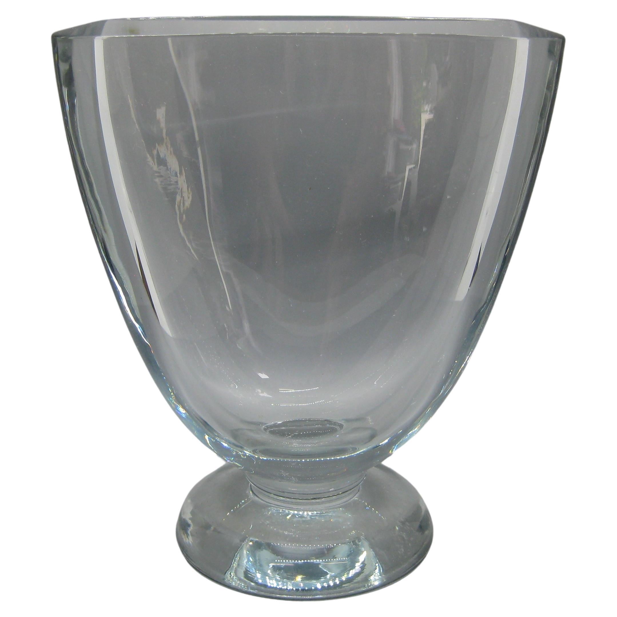 Vase en verre d'art Strombergshyttan d'Astra Stromberg fabriqué en Suède, années 1960