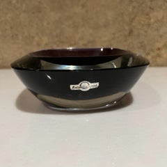1960s Strombergshyttan Sweden Art Glass Purple Bowl