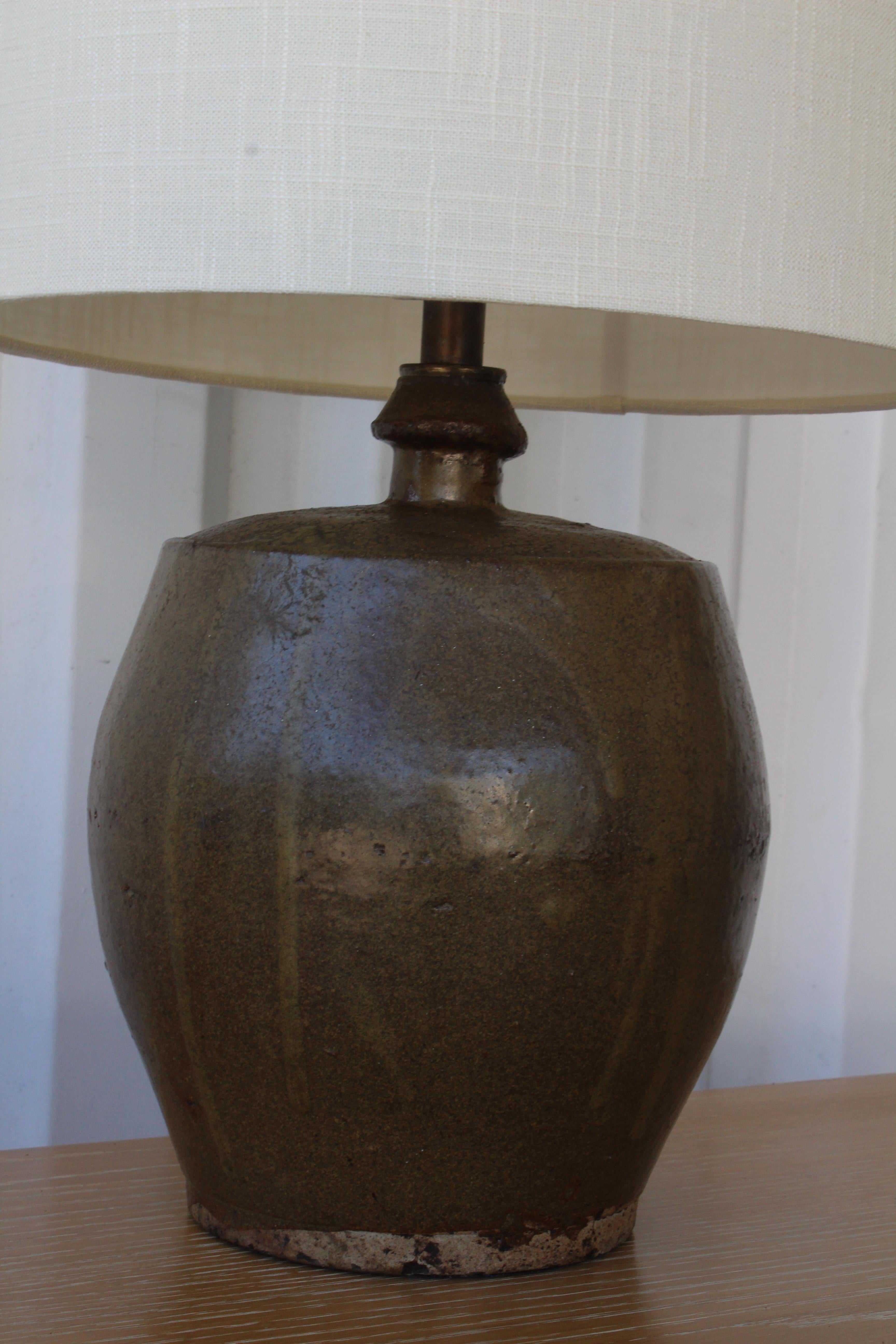 1960s Studio Ceramic Table Lamp 5