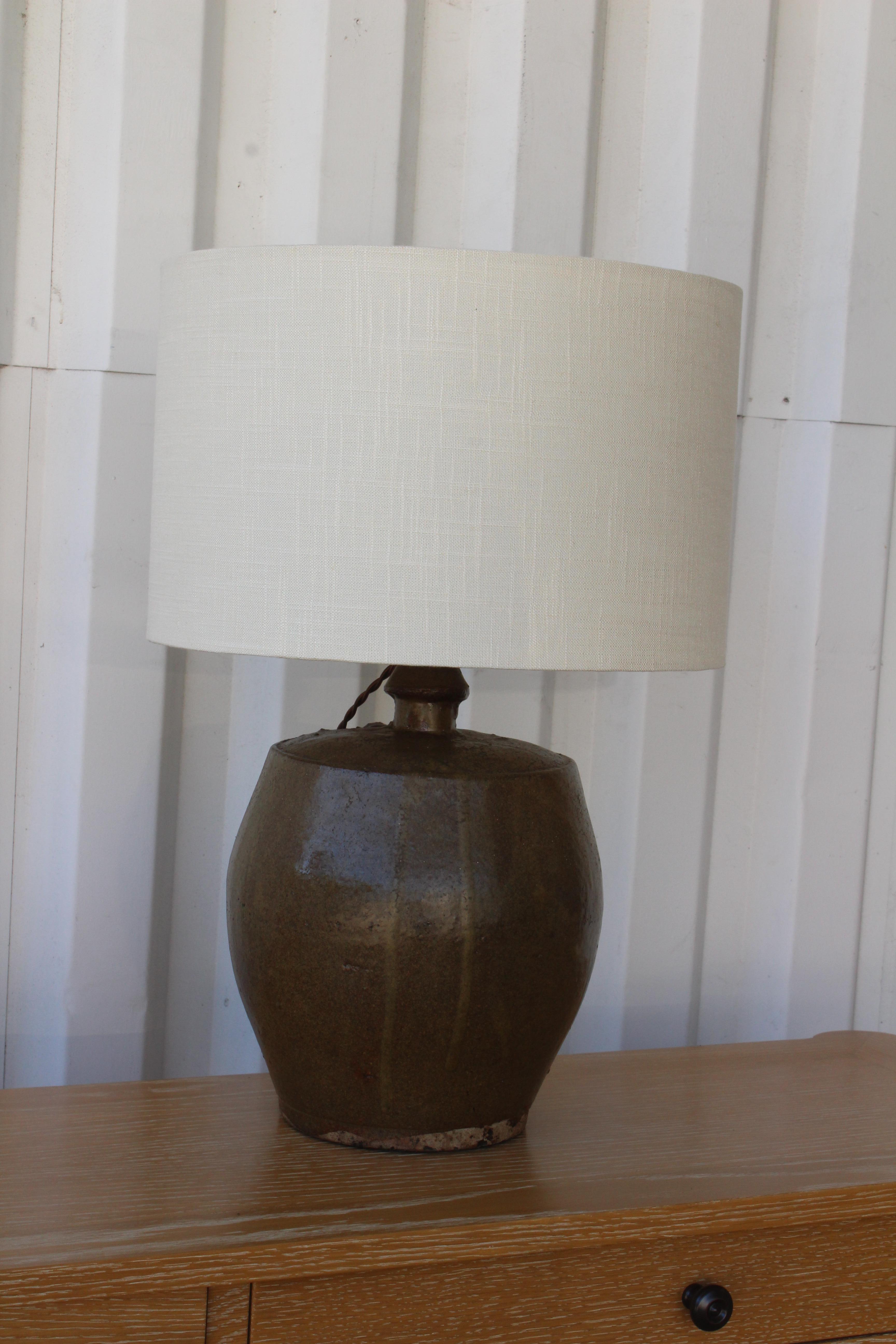 American 1960s Studio Ceramic Table Lamp