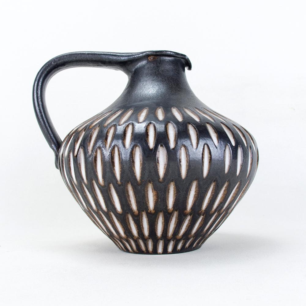 Mid-Century Modern 1960s Studio Ceramic Vase Jug by Wilhelm & Elly Kuch, Germany For Sale