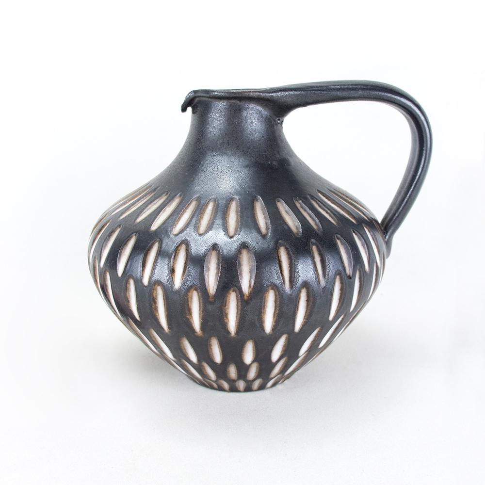 1960s Studio Ceramic Vase Jug by Wilhelm & Elly Kuch, Germany In Good Condition For Sale In Regensburg, DE