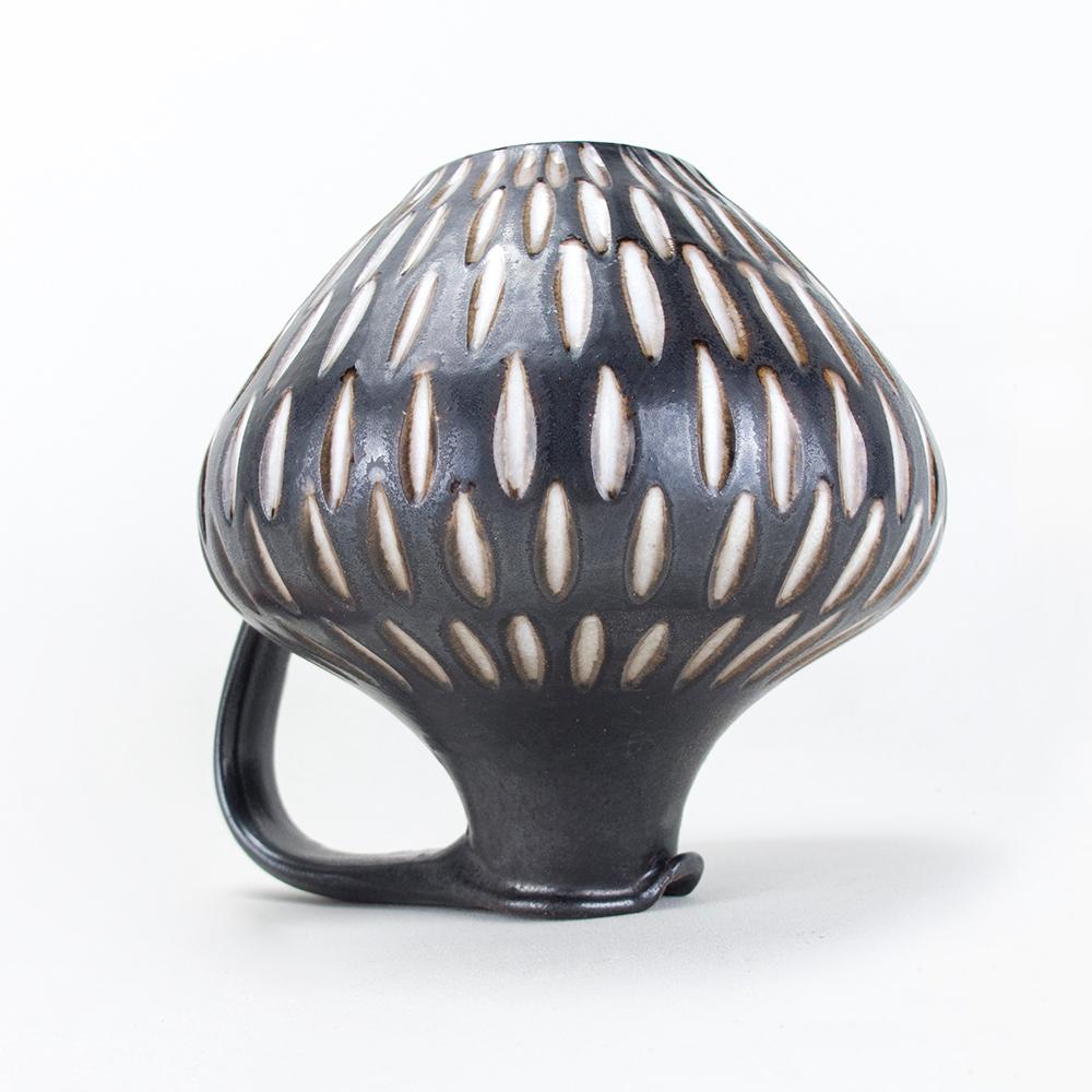 1960s Studio Ceramic Vase Jug by Wilhelm & Elly Kuch, Germany For Sale 3