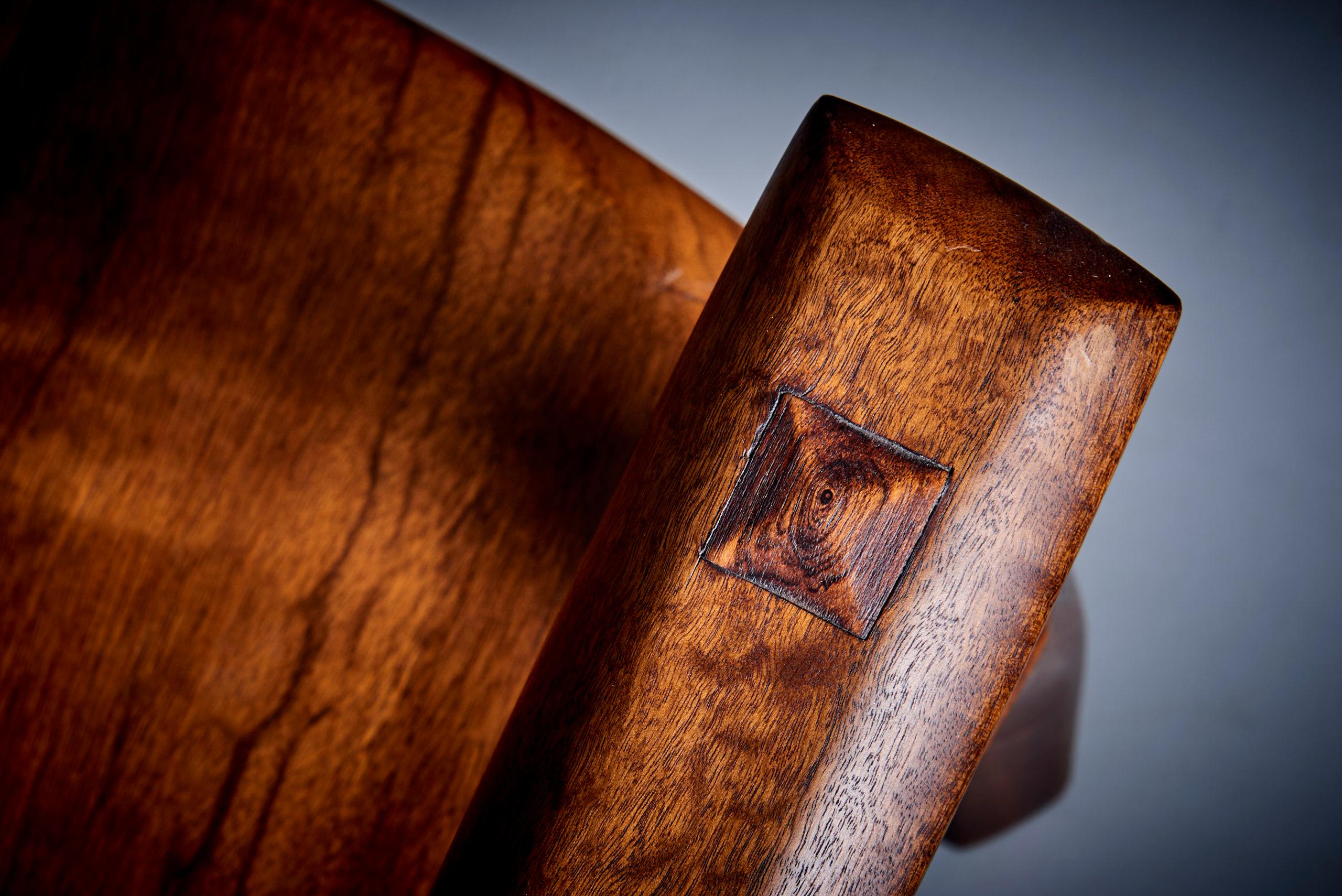 1960s Studio Lounge Chair in Black Walnut by J. Benjamin Rouzie For Sale 3