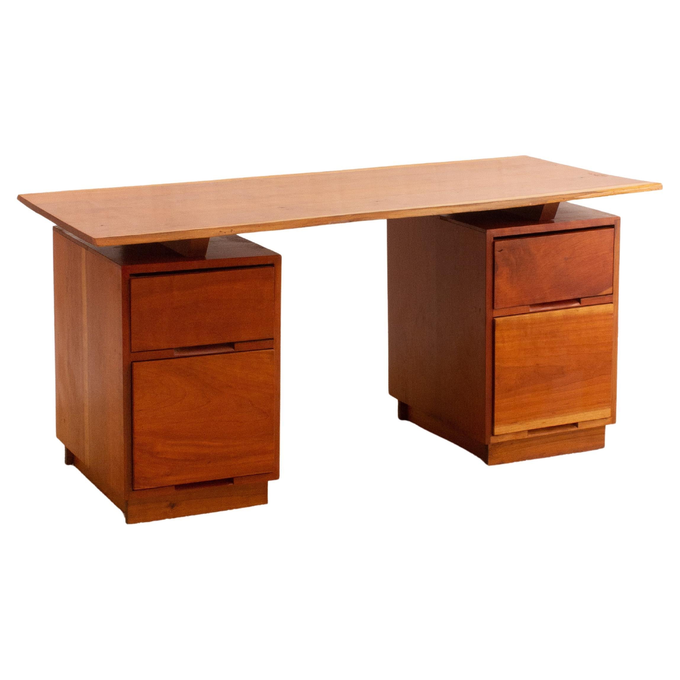1960s Studio Made Live Edge Desk
