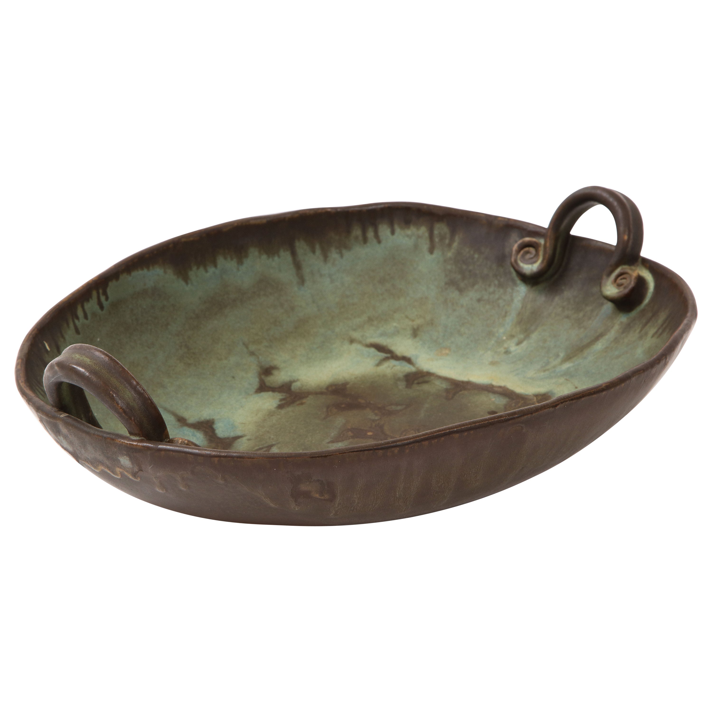 Ciotola decorativa in studio Pottery firmata del 1960