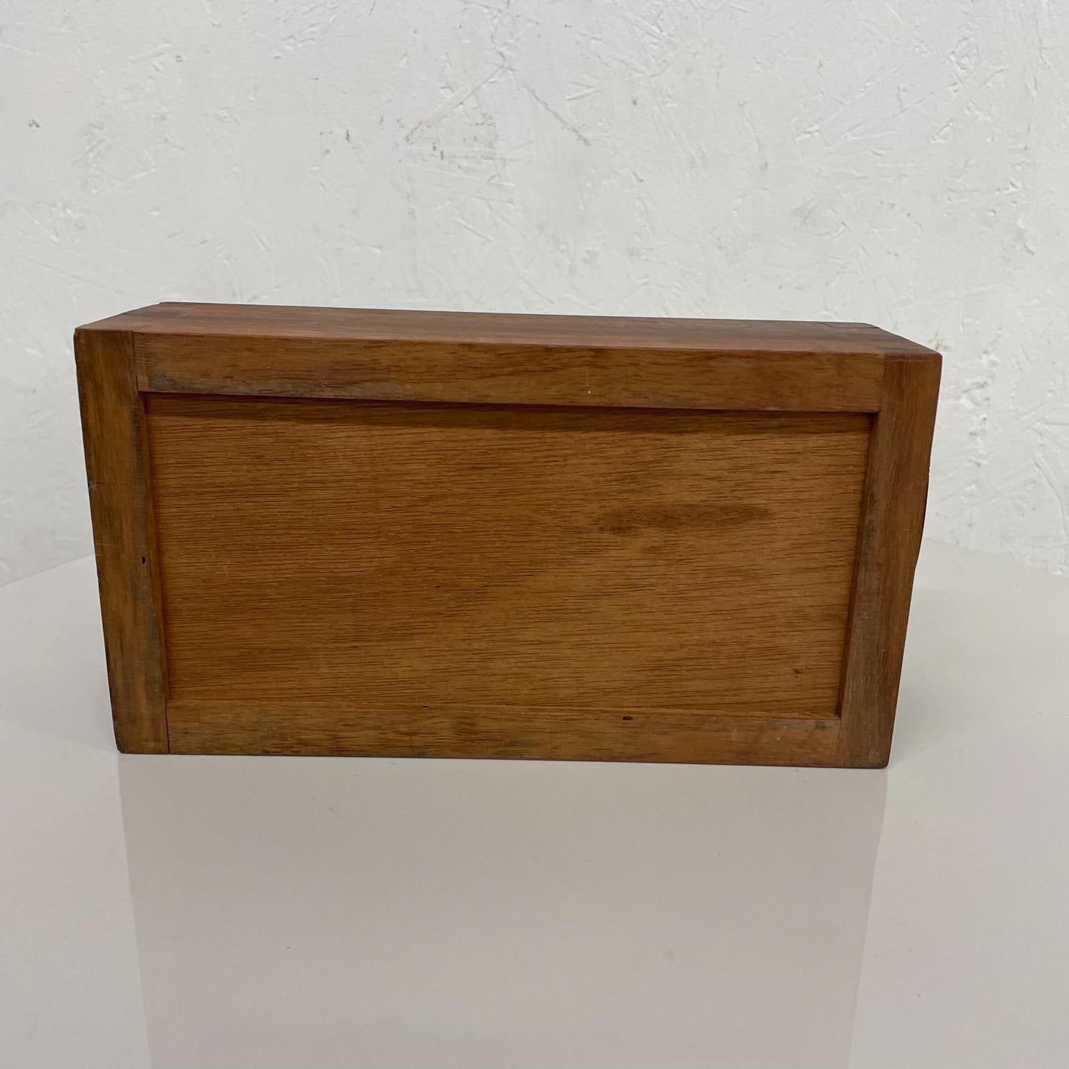 1960s Studio Piece Walnut Wood Box Slide Open Clean Design Style of Nakashima For Sale 8