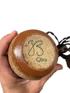 1960's Studio pottery ceramic lamp by Vallauris