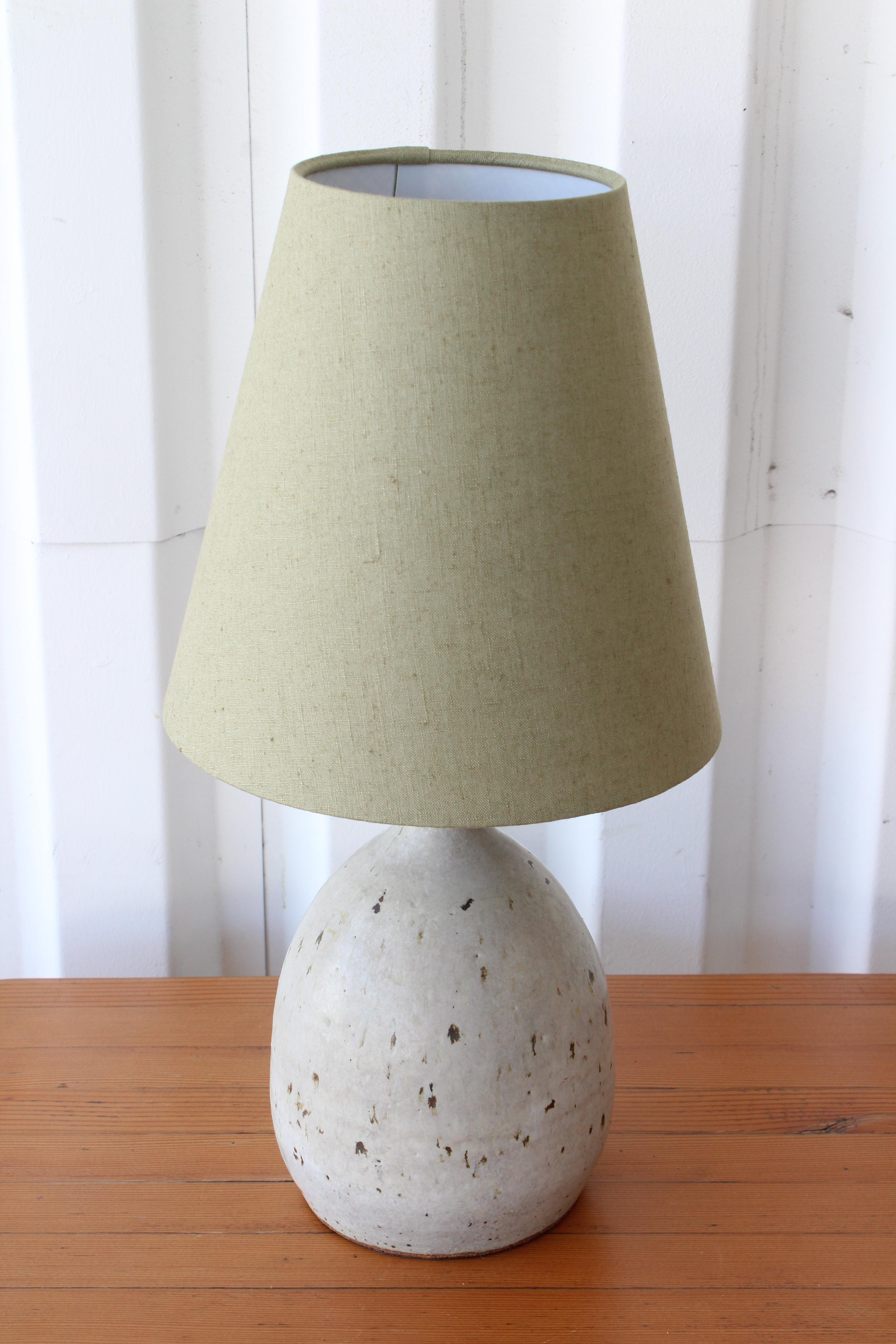 Mid-Century Modern 1960s Studio Pottery Lamp