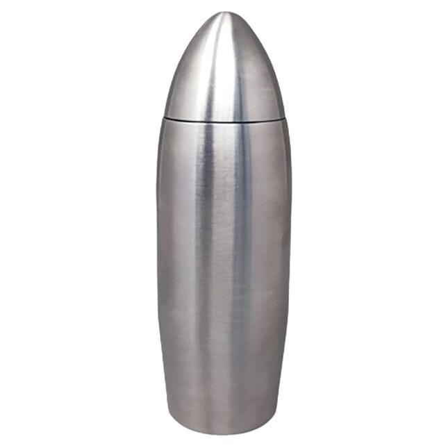 1960s Stunning Cocktail Shaker "Bullet" in Stainless Steel. Made in Italy For Sale