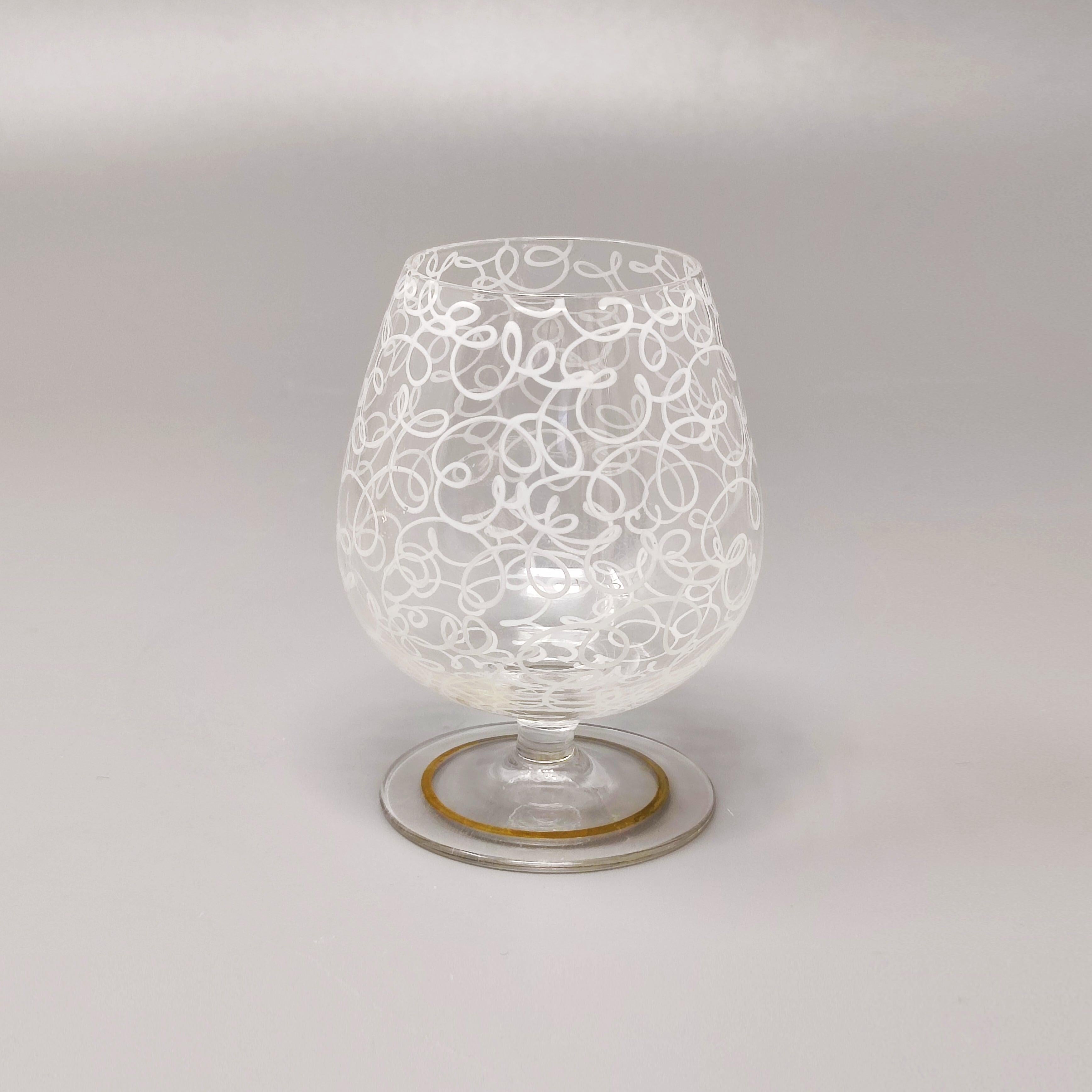 1960s Stunning Cocktail Shaker Set with Four Glasses, Made in Italy For Sale 1