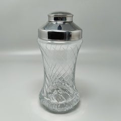 1960s Stunning Cut Crystal Cocktail Shaker. Made in Italy