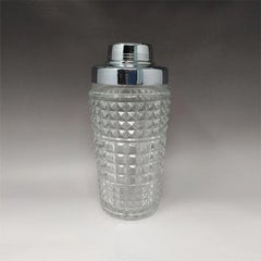 1960s Stunning Cut Crystal Cocktail Shaker. Made in Italy