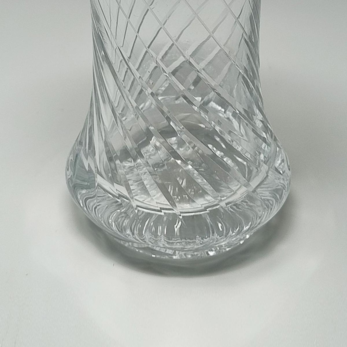 Mid-20th Century 1960s Stunning Cut Crystal Cocktail Shaker. Made in Italy For Sale