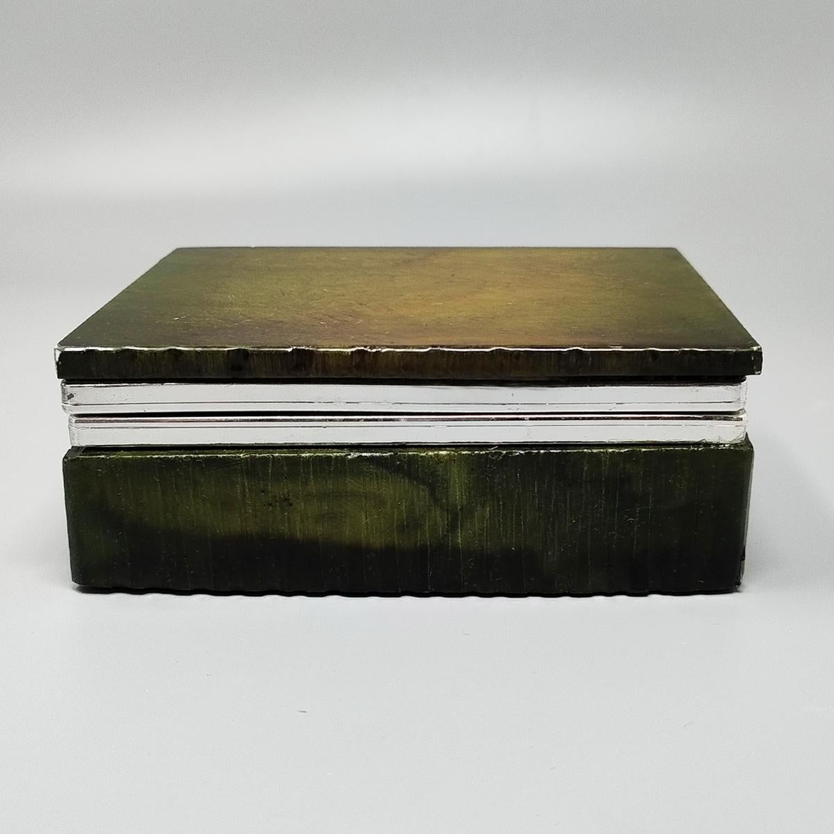 Atemberaubendes grünes Alabaster-Rauchbesteck von Romano Bianchi, 1960er Jahre (Italienisch) im Angebot