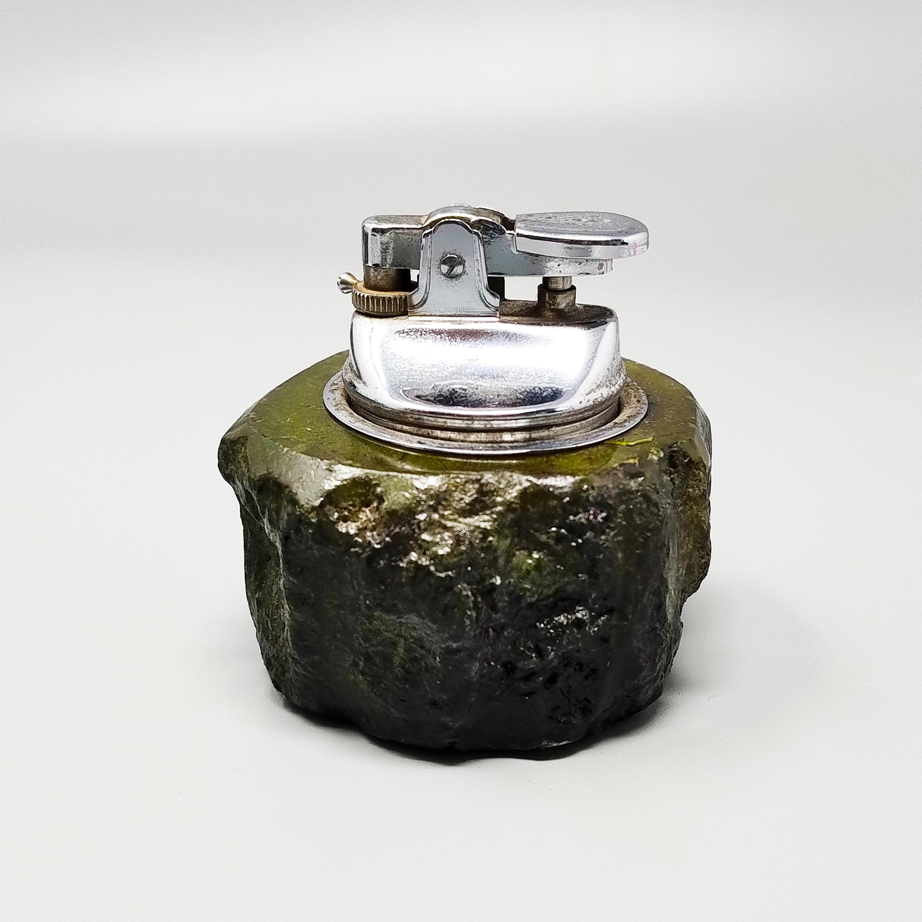 Atemberaubendes grünes Alabaster-Rauchbesteck von Romano Bianchi, 1960er Jahre im Angebot 3