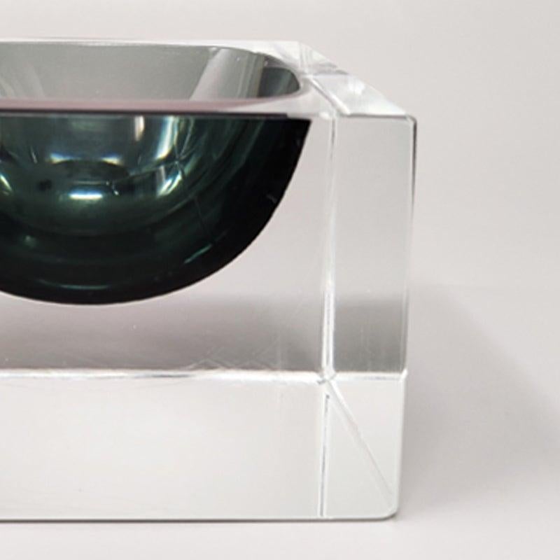 Murano Glass 1960s Stunning Grey Ashtray or Catchall by Flavio Poli