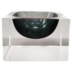 1960s Stunning Grey Ashtray or Catchall by Flavio Poli