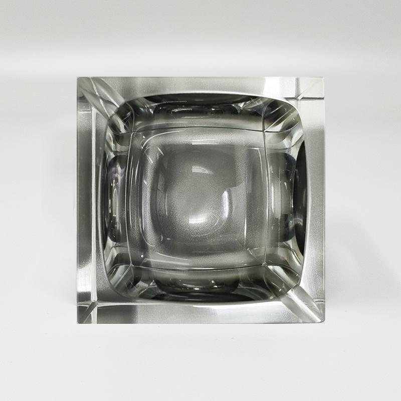 1960s Stunning Grey Ashtray or Catchall By Flavio Poli for Seguso. Made in Italy In Excellent Condition In Milano, IT