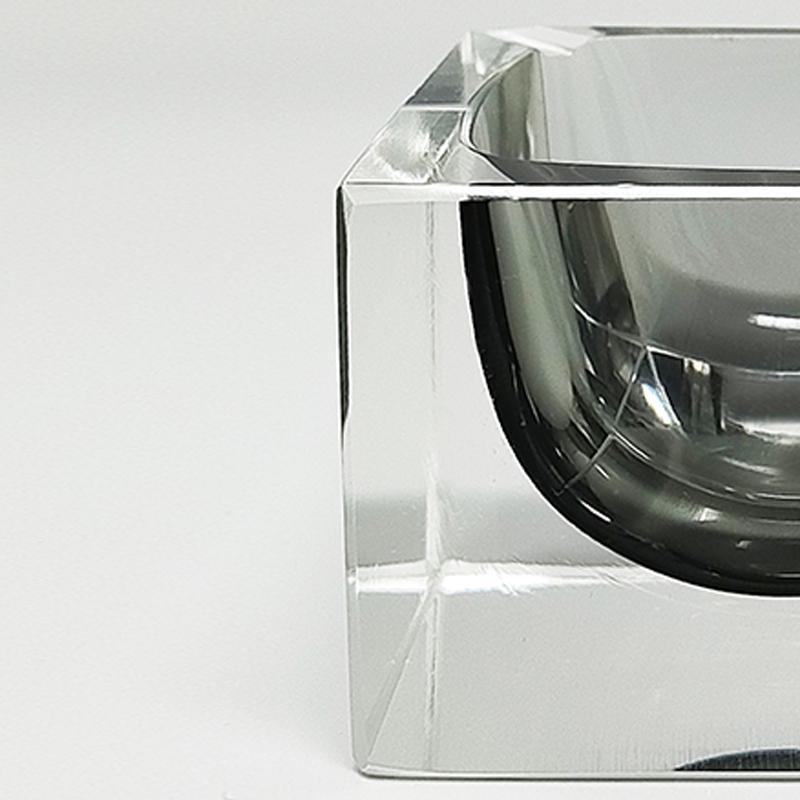 Mid-20th Century 1960s Stunning Grey Ashtray or Catchall By Flavio Poli for Seguso. Made in Italy