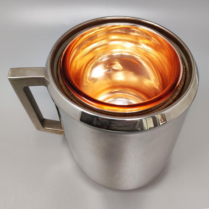 Mid-20th Century 1960s Stunning Ice Bucket by Aldo Tura for Macabo. Made in Italy. For Sale