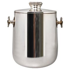 1960s Stunning Ice Bucket in Stainless Steel by Aldo Tura for Macabo