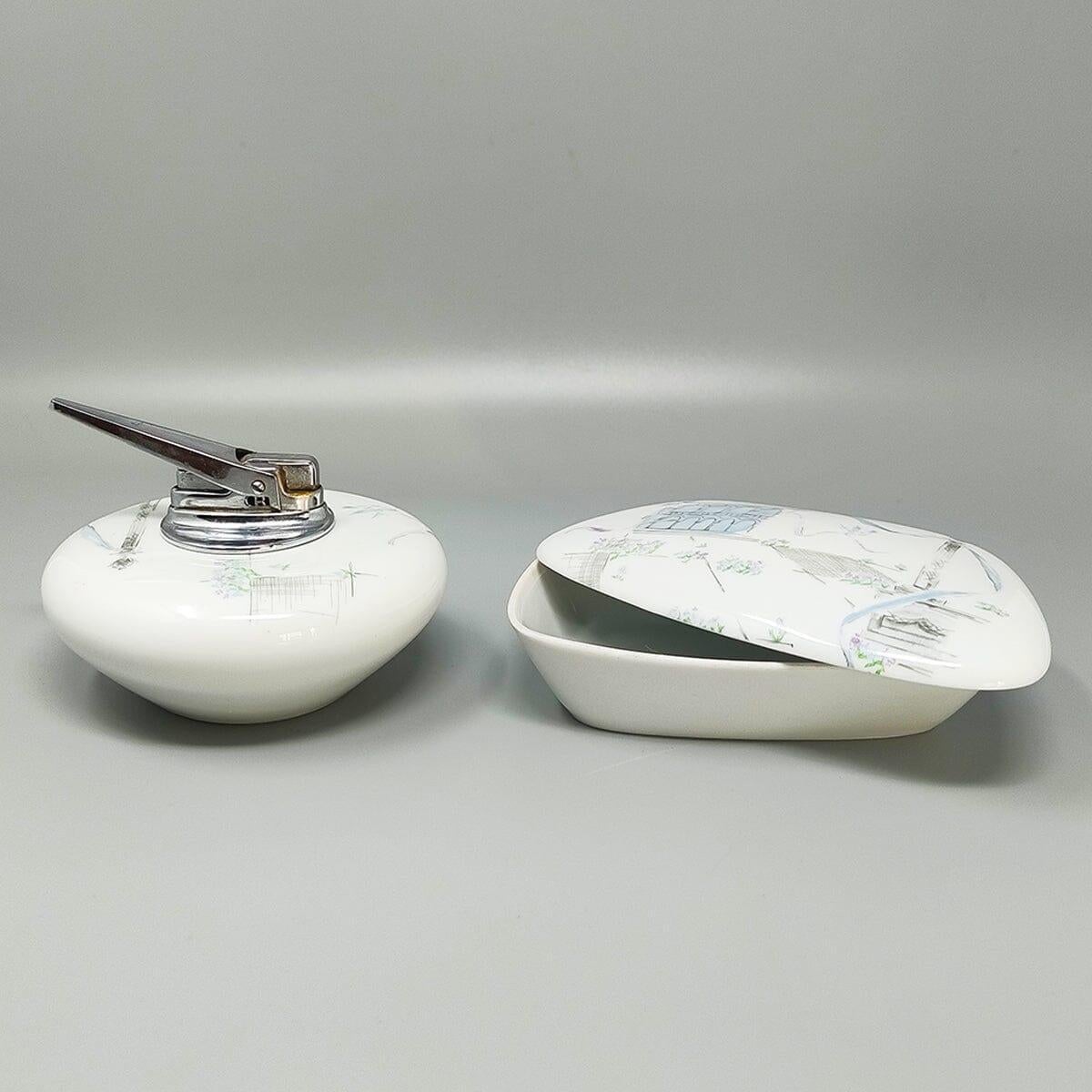Mid-Century Modern 1960 - Magnifique service à fumer en céramique de Rosenthal. Fabriqué en Allemagne en vente