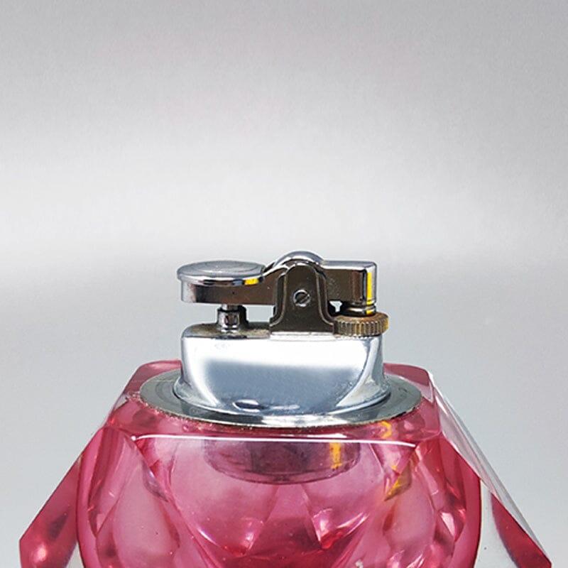 Mid-20th Century 1960s Stunning Table Lighter in Murano Sommerso Glass By Flavio Poli for Seguso