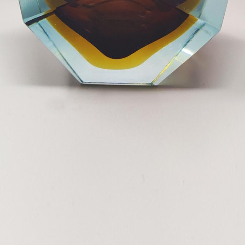 Mid-20th Century 1960s Stunning Table Lighter in Murano Sommerso Glass By Flavio Poli for Seguso