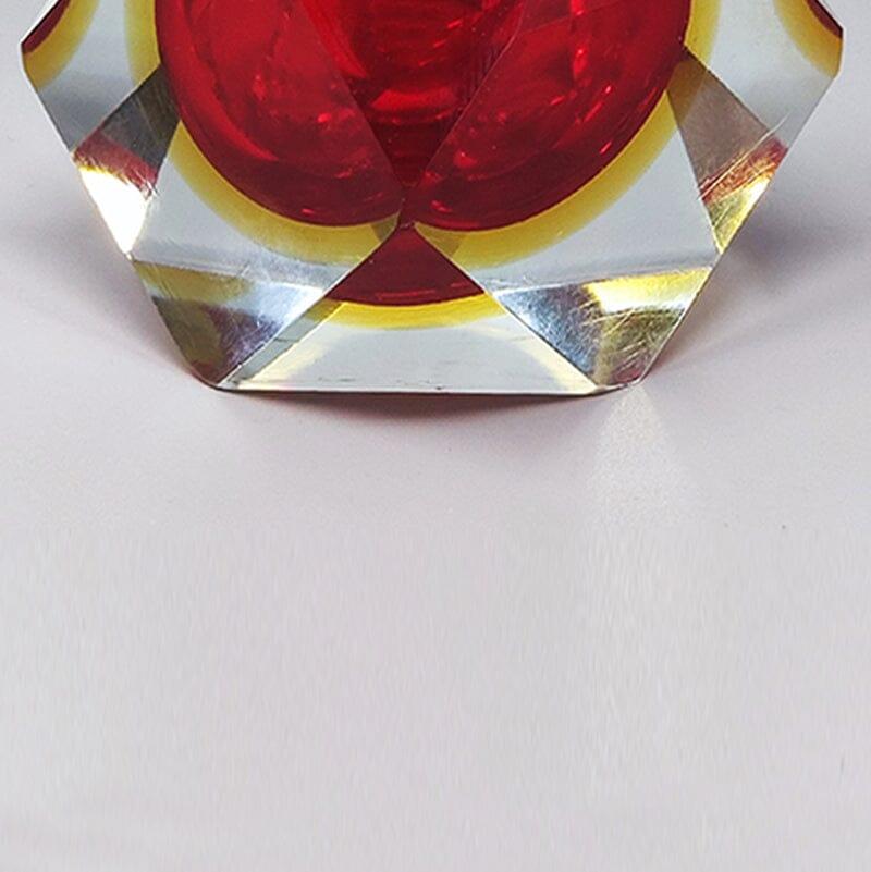 Murano Glass 1960s Stunning Table Lighter in Murano Sommerso Glass by Flavio Poli for Seguso