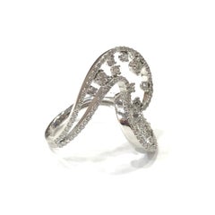 1960s Style Fancy Diamond Cocktail Ring