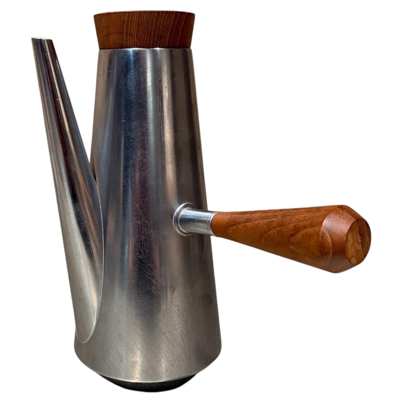 Alessi Stainless Steel Coffee Pot, Mid-Century Modern, 1960s
