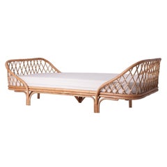 1960s Style Rattan Daybed