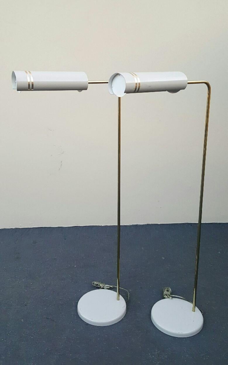 1960s Stylized Space Age Gerald Thurston Reading Floor Lamps Mid-Century Modern For Sale 3