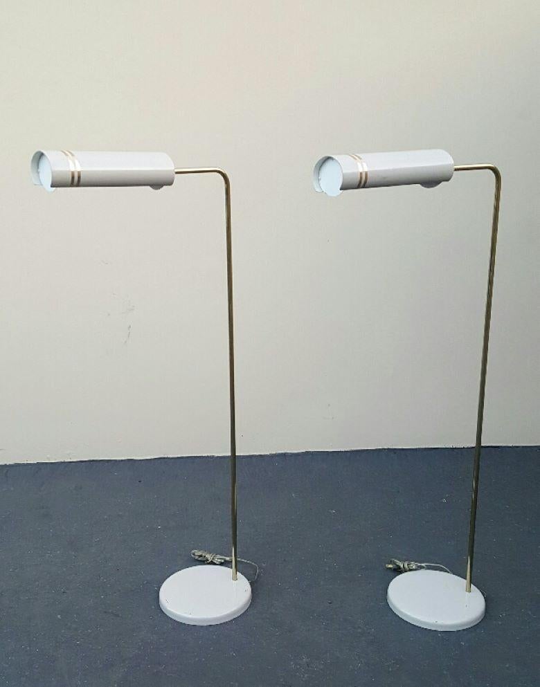 1960s Stylized Space Age Gerald Thurston Reading Floor Lamps Mid-Century Modern For Sale 4