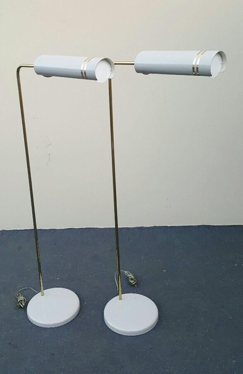 1960s Stylized Space Age Gerald Thurston Reading Floor Lamps Mid-Century Modern For Sale 5