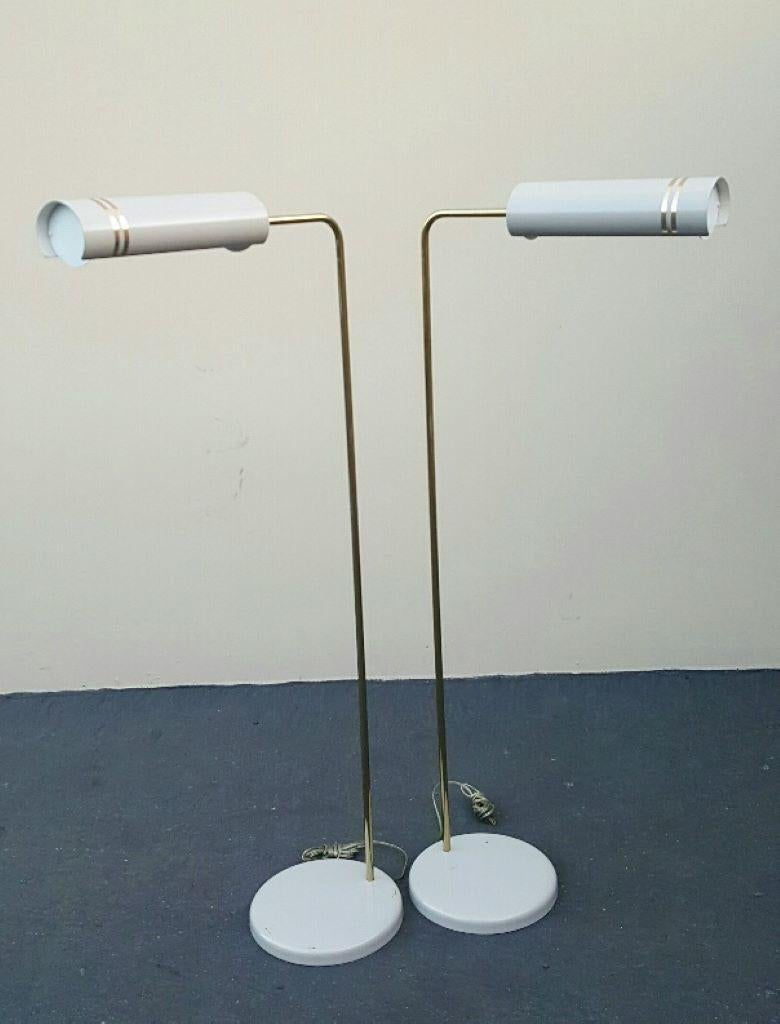 1960s Stylized Space Age Gerald Thurston Reading Floor Lamps Mid-Century Modern For Sale 9
