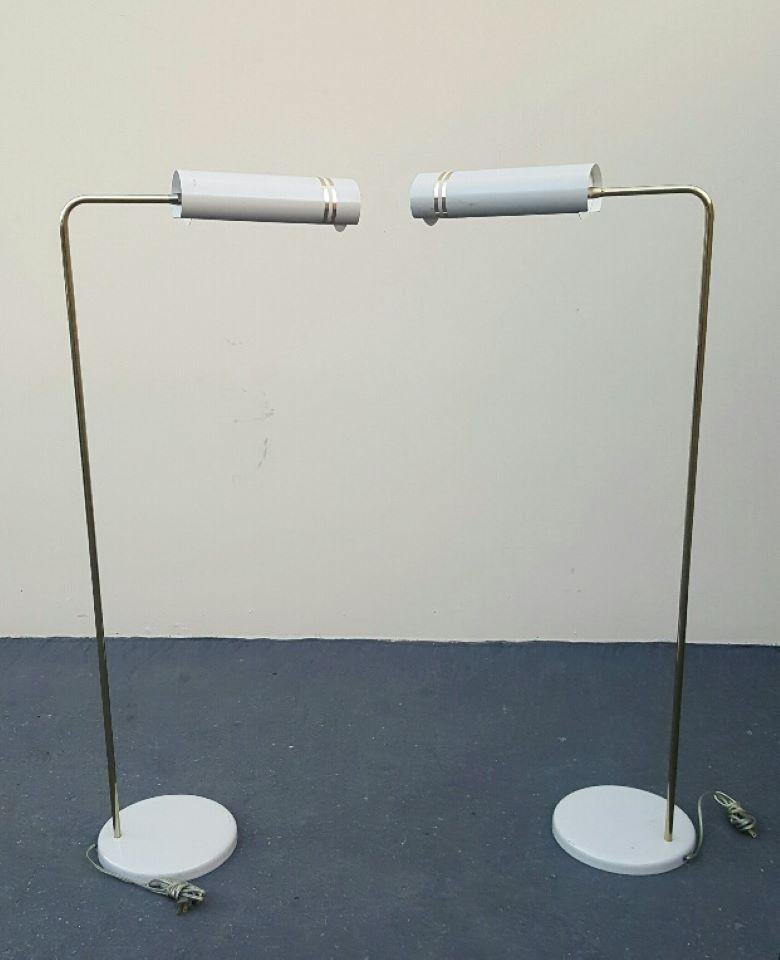1960s Stylized Space Age Gerald Thurston Reading Floor Lamps Mid-Century Modern For Sale 12